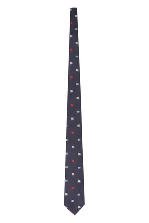 All over logo silk tie-1